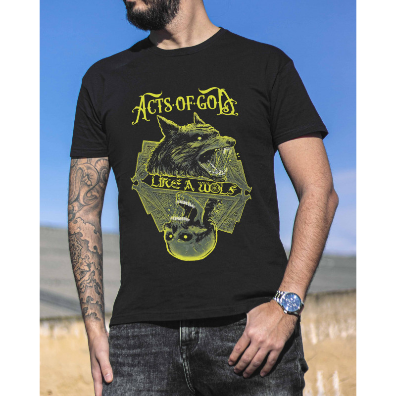 Acts of God "Like a Wolf - Yellow" Camiseta
