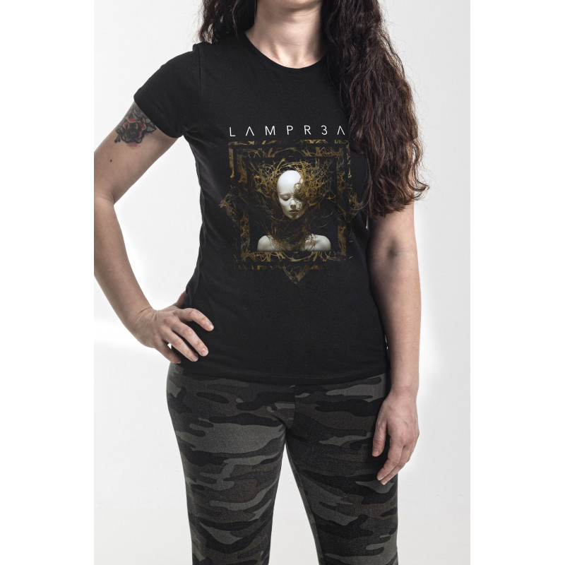 LAMPR3A "Conceptual Artwork" Camiseta negra Chica
