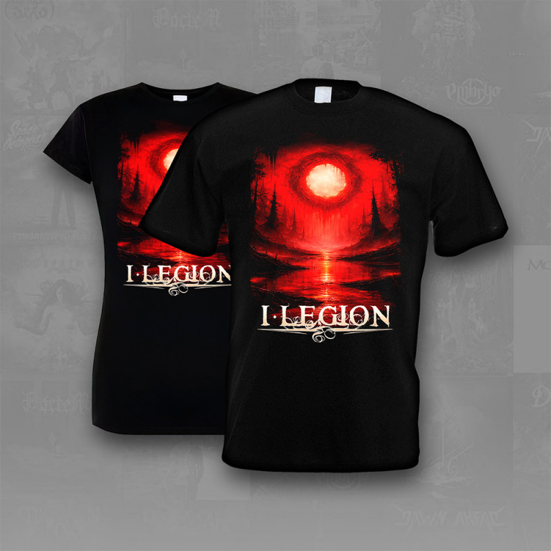 Feelingless "Two Worlds Colliding Red" T-Shirt (Men or Girlie) (Preorder)