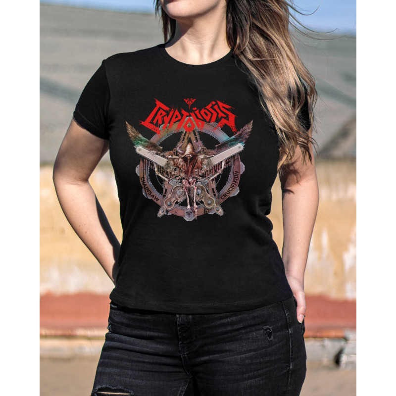 Camiseta Girlie Cryptobiosis "Chainsaw Crucifixion"