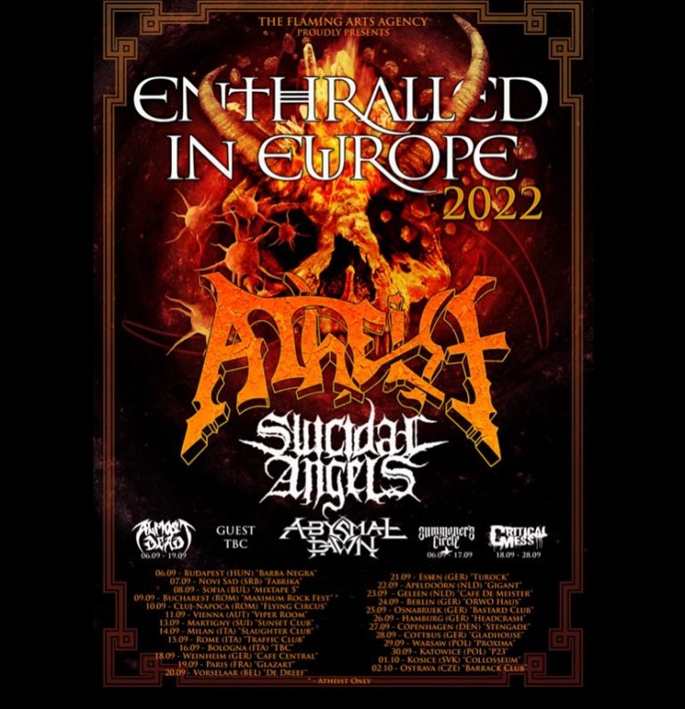 ALMOST DEAD ARE BACK IN EUROPE WITH ATHEIST & SUICIDAL ANGELS!