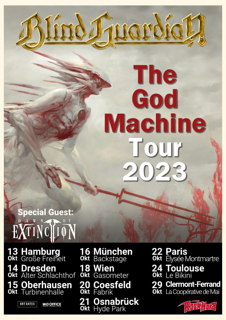 DAWN OF EXTINCTION JOINS THE LEGENDS BLIND GUARDIAN ON TOUR OVER EUROPE