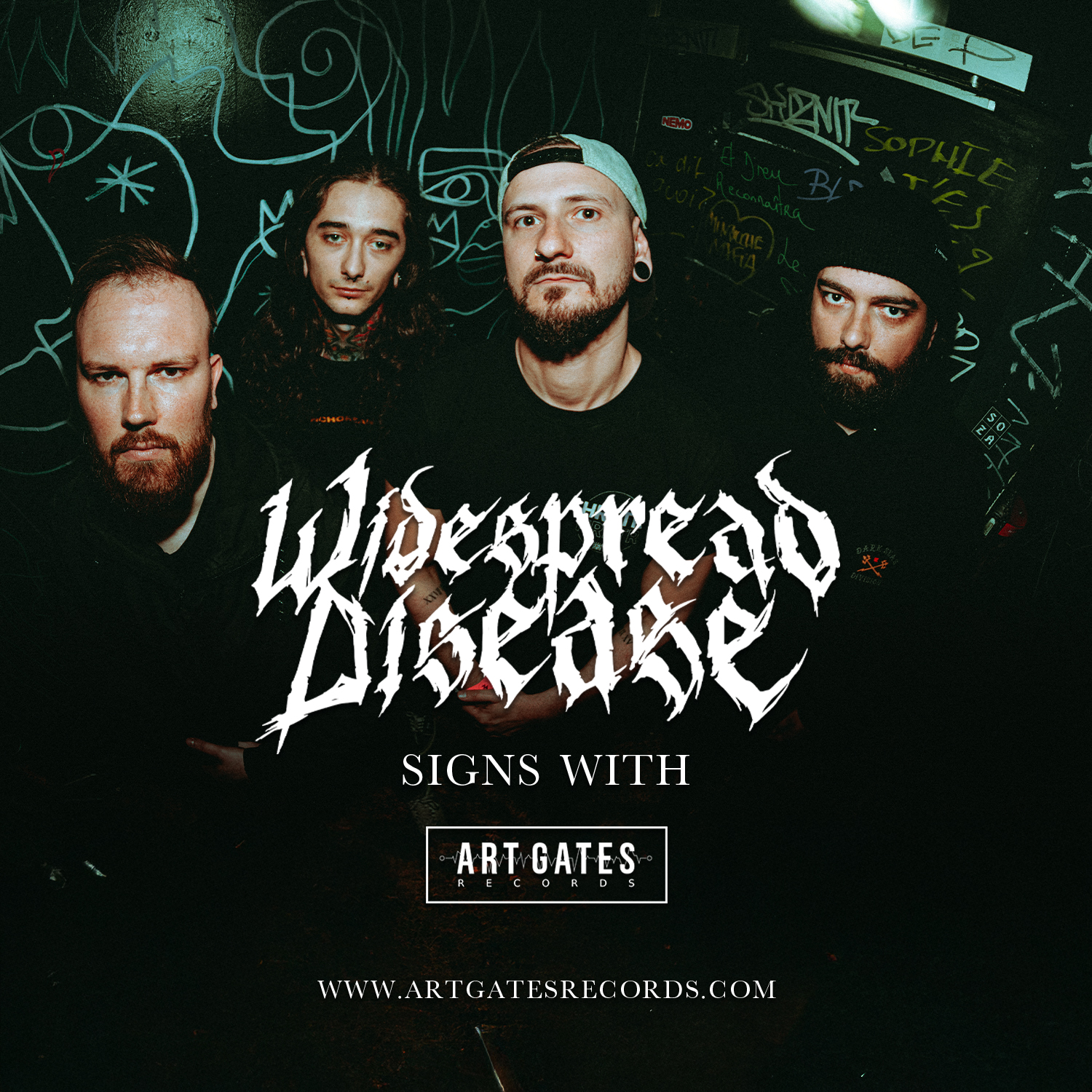Widespread Sign WIDESPREAD DISEASE SIGNS WITH ART GATES RECORDS - Art Gates Records