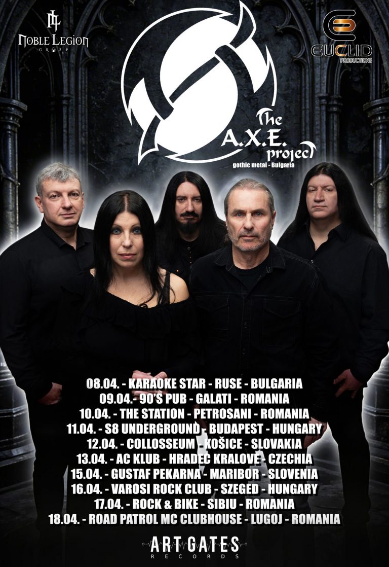 THE A.X.E. PROJECT ANNOUNCE EASTERN EUROPEAN TOUR – APRIL 2026